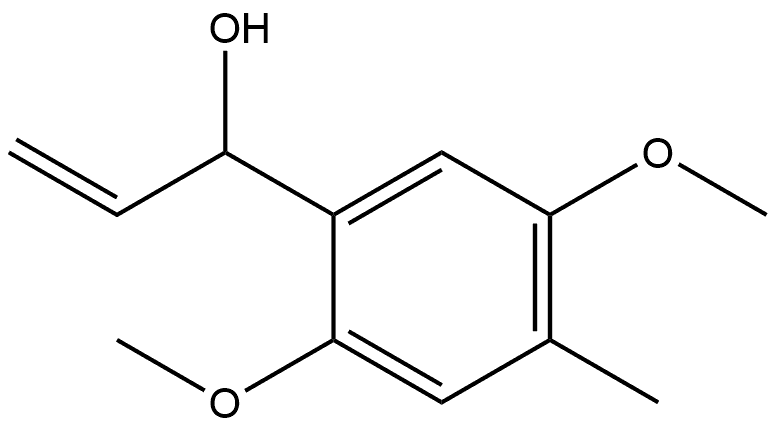 α-Ethenyl-2,5-dimethoxy-4-methylbenzenemethanol Structure