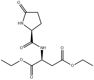 L-Aspartic acid, 5-oxo-L-prolyl-, diethyl ester (9CI) 구조식 이미지