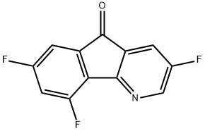 5H-Indeno[1,2-b]pyridin-5-one, 3,7,9-trifluoro- Structure