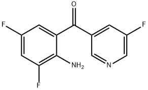 Methanone, (2-amino-3,5-difluorophenyl)(5-fluoro-3-pyridinyl)- Structure