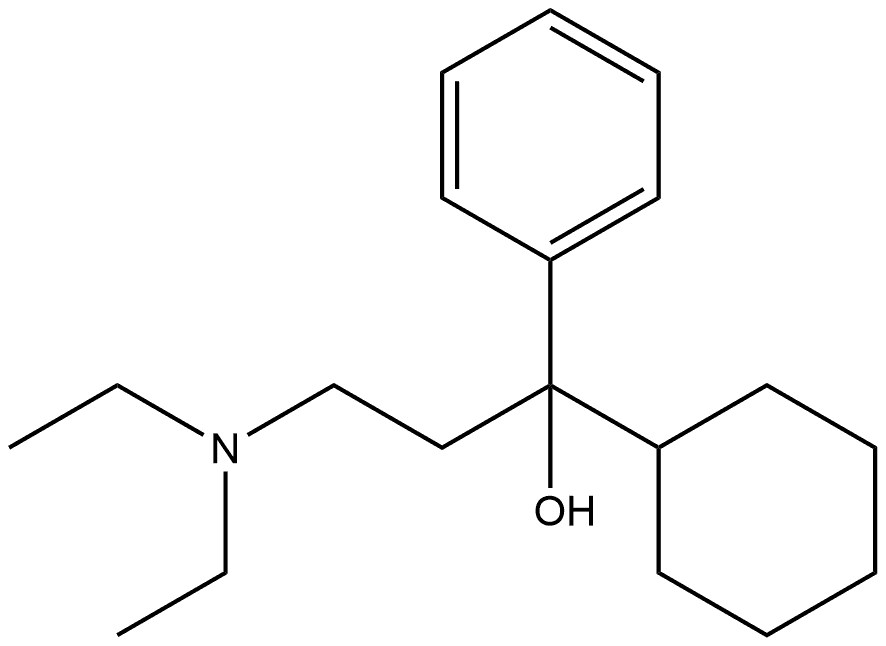 α-[2-(Diethylamino)ethyl]-α-phenylcyclohexanemethanol Structure