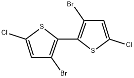 3,3'-dibromo-5,5'-dichloro-2,2'-bithiophene Structure