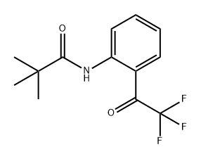 Propanamide, 2,2-dimethyl-N-[2-(2,2,2-trifluoroacetyl)phenyl]- Structure