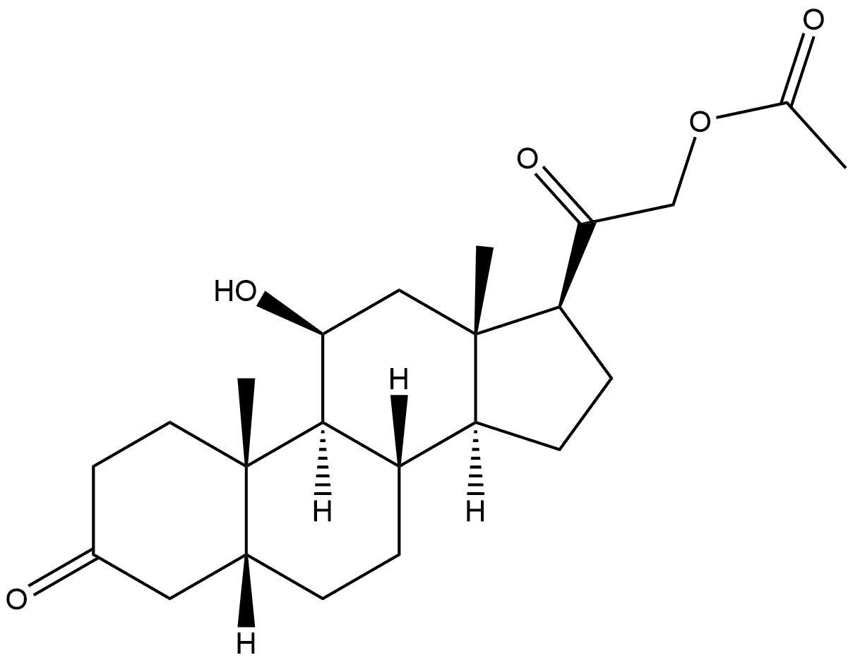 4,5-Dehydro-corticosterone 21-Acetate 구조식 이미지