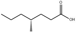 Heptanoic acid, 4-methyl-, (4R)- Structure