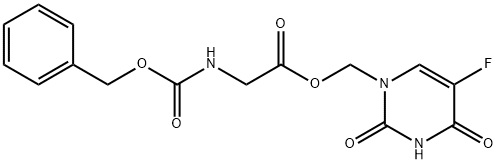 1-(N-Tert- Carbobenzyloxymethyl)Glycyloxymethyl-5- Fluorouracil Structure