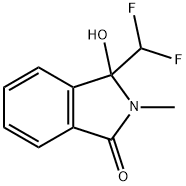 1H-Isoindol-1-one, 3-(difluoromethyl)-2,3-dihydro-3-hydroxy-2-methyl- Structure