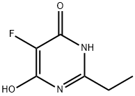 4,6-Dihydroxy-2-ethyl-5-fluoropyrimidine 구조식 이미지