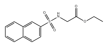 Glycine, N-(2-naphthalenylsulfonyl)-, ethyl ester 구조식 이미지