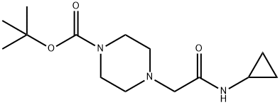 tert-Butyl 4-[(cyclopropylcarbamoyl)methyl]piperazine-1-carboxylate Structure