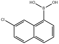 Boronic acid, B-(7-chloro-1-naphthalenyl)- Structure