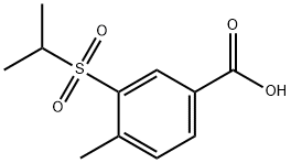 4-methyl-3-(propane-2-sulfonyl)benzoic acid Structure