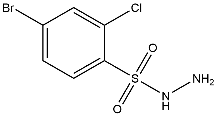 Benzenesulfonic acid, 4-bromo-2-chloro-, hydrazide 구조식 이미지