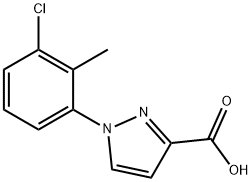 1H-Pyrazole-3-carboxylic acid, 1-(3-chloro-2-methylphenyl)- Structure