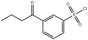 3-BUTANOYLBENZENE-1-SULFONYL CHLORIDE Structure