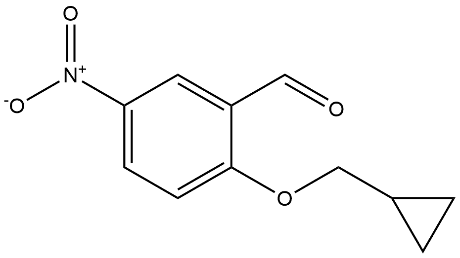 2-(cyclopropylmethoxy)-5-nitrobenzaldehyde 구조식 이미지