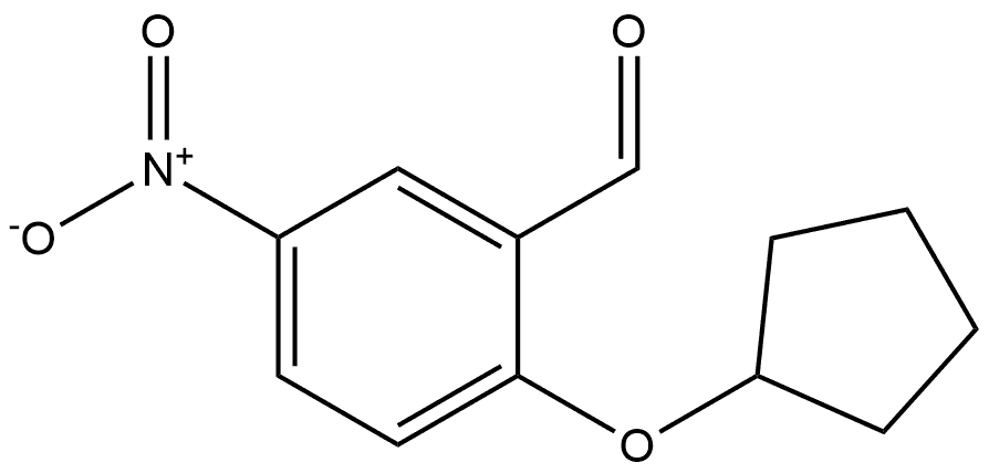 2-(cyclopentyloxy)-5-nitrobenzaldehyde Structure