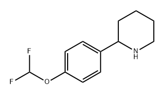 Piperidine, 2-[4-(difluoromethoxy)phenyl]- 구조식 이미지