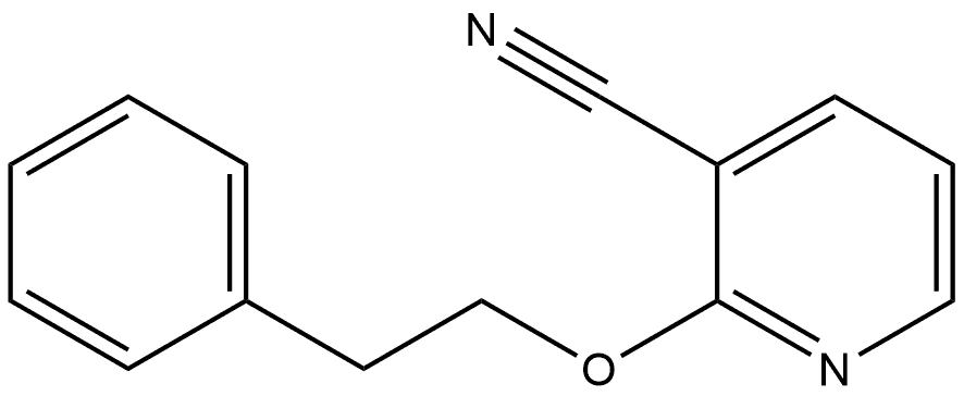 2-(2-Phenylethoxy)-3-pyridinecarbonitrile Structure