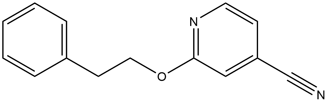 2-(2-Phenylethoxy)-4-pyridinecarbonitrile Structure