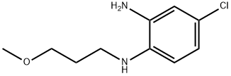 1,2-Benzenediamine, 4-chloro-N1-(3-methoxypropyl)- Structure