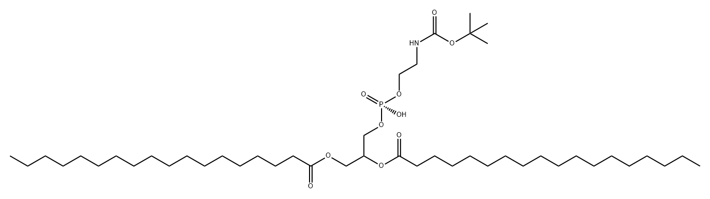 5,7,11-Trioxa-2-aza-6-phosphanonacosanoic acid, 6-hydroxy-12-oxo-9-[(1-oxooctadecyl)oxy]-, 1,1-dimethylethyl ester, 6-oxide, (R)- (9CI) Structure