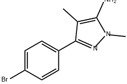 3-(4-bromophenyl)-1,4-dimethyl-1H-pyrazol-5-amine Structure