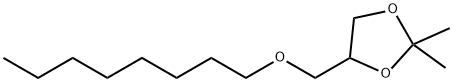 1,3-Dioxolane, 2,2-dimethyl-4-[(octyloxy)methyl]- Structure