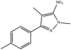 1H-Pyrazol-5-amine, 1,4-dimethyl-3-(4-methylphenyl)- Structure