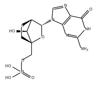 5'-Guanylic acid, 2'-O,4'-C-methylene- Structure