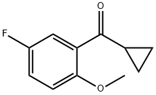 cyclopropyl(5-fluoro-2-methoxyphenyl)methanon e Structure