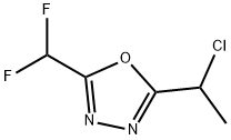 2-(1-chloroethyl)-5-(difluoromethyl)-1,3,4-oxadiaz
ole Structure