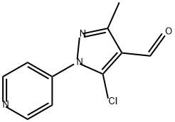 5-chloro-3-methyl-1-(pyridin-4-yl)-1H-pyrazole-4-c
arbaldehyde Structure