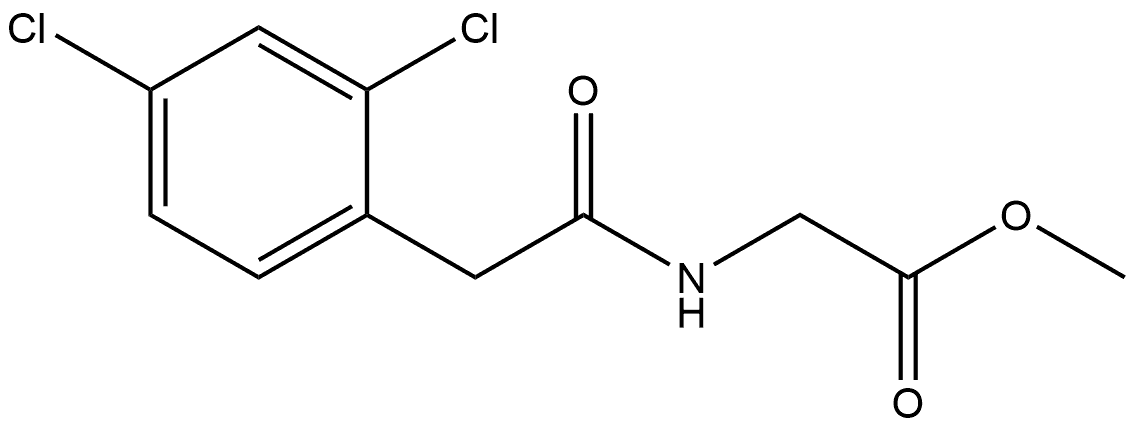 N-[2-(2,4-Dichlorophenyl)acetyl]glycine methyl ester Structure