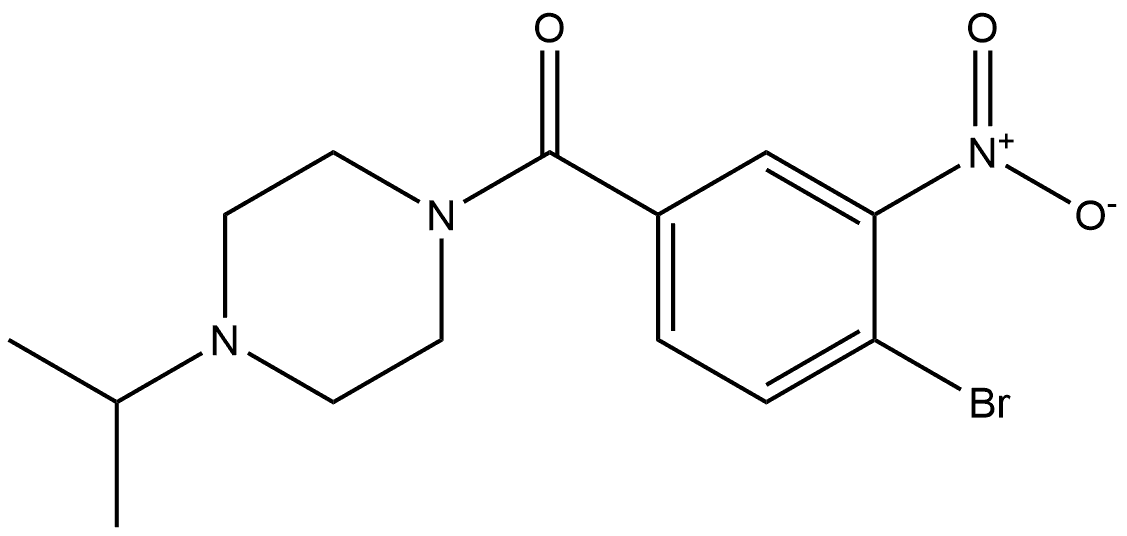 (4-bromo-3-nitrophenyl)(4-isopropylpiperazin-1-yl)methanone Structure