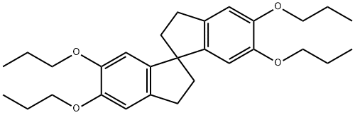 5,5'',6,6''-Tetrapropoxy-2,2'',3,3''-tetrahydro-1,1''-spirobi[indene] 구조식 이미지