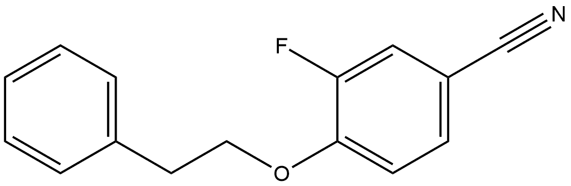 3-Fluoro-4-(2-phenylethoxy)benzonitrile Structure