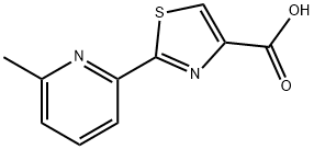 2-(6-methylpyridin-2-yl)-1,3-thiazole-4-carboxylic
acid Structure