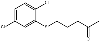 2-Pentanone, 5-[(2,5-dichlorophenyl)thio]- Structure