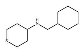 2H-Thiopyran-4-amine, N-(cyclohexylmethyl)tetrahydro- Structure