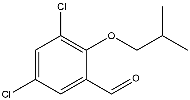 3,5-dichloro-2-isobutoxybenzaldehyde Structure