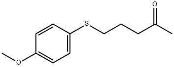 2-Pentanone, 5-[(4-methoxyphenyl)thio]- Structure