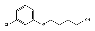 1-Butanol, 4-(3-chlorophenoxy)- Structure