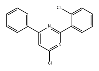 Pyrimidine, 4-chloro-2-(2-chlorophenyl)-6-phenyl- Structure