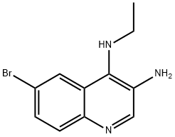 3,4-Quinolinediamine, 6-bromo-N4-ethyl- Structure