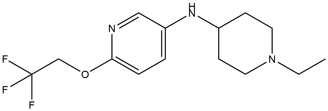 N-(1-Ethyl-4-piperidinyl)-6-(2,2,2-trifluoroethoxy)-3-pyridinamine Structure