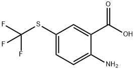 2-amino-5-[(trifluoromethyl)sulfanyl]benzoic acid 구조식 이미지