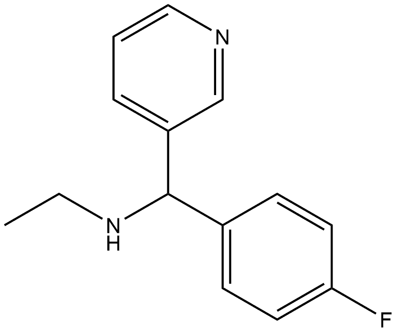 ethyl[(4-fluorophenyl)(pyridin-3-yl)methyl]amine 구조식 이미지