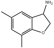 5,7-Dimethyl-2,3-dihydro-1-benzofuran-3-amine Structure