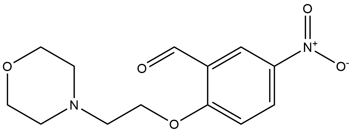 2-(2-morpholinoethoxy)-5-nitrobenzaldehyde Structure